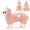 Pink, variant on Pet Bathrobe, Towel For Dogs And Cats, Super Absorbent, Cute Dog Bath Towel, Hooded Coat, Adjustable Collar And Belly Strap, XS To XL