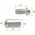 thumbnail image 3 of 4 Pcs Standoff Screws Wall Mount Acrylic Picture Frame Hardware 1/2 x 1 Inch Aluminum Silver Finish, 3 of 5