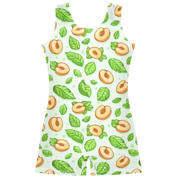 Gymnastics Leotard Sleeveless Flower Rabbit Stretchy Dance Bodysuit Breathable Athletic Ballet Yoga Outfit for Ages 3-14