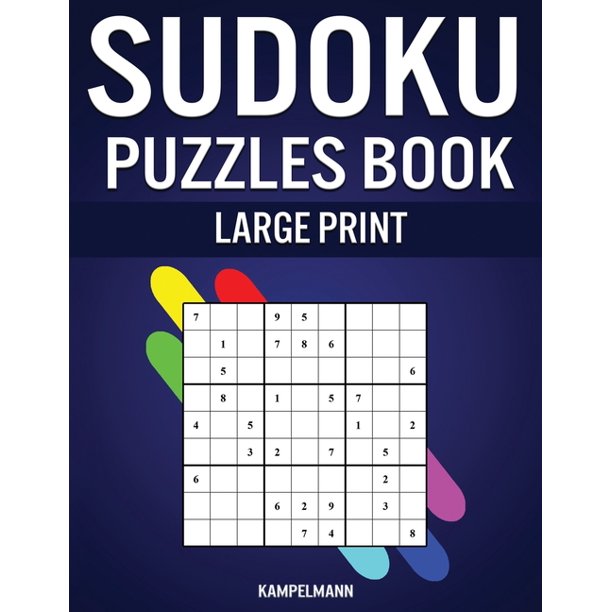 sudoku puzzles book large print 200 large print sudokus with instructions and solutions for beginners paperback walmart com