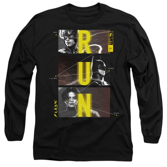 The Flash Movie Batman Supergirl Run Unisex Adult Long-Sleeve T Shirt