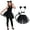 Cat Dress Costume Set 4pcs, variant on Joyfy Halloween 4 PCS Donkey Costume Accessory Set for Adults and Kids, Cute Donkey Ears Headband, Halloween Animal Costume Accessories Set