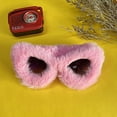 thumbnail image 3 of Gafas de sol de felpa con forma de ojo de gato (rosa), gafas de fiesta para mujer, gafas Punk de terciopelo suave extragrandes con sombra UV400, gafas novedosas hechas a mano oso de fresa Electrónica, 3 of 5