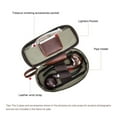 thumbnail image 6 of Hiram Small Zippered Pouch Bag with Wrist Strap, Leather Travel Storage Clutch Case , Coffee, 6 of 7