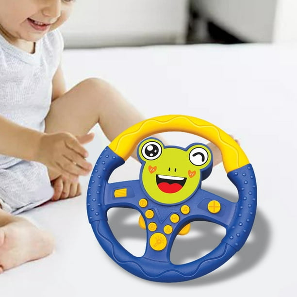 Cars Simulation Driving Steering Wheel with Sound and Light Interactive Baby  Toy Frog 