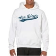 thumbnail image 5 of San Diego Baseball Script - Hometown Pride, Pitcher Hoodie - Small - White, 5 of 6