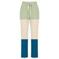 thumbnail image 3 of Mefallenssiah Mode Femmes Pantalon Décontracté Imprimé Floral Élastique Ample Jambe Grand Droite, 3 of 4