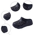 thumbnail image 4 of Rokment Platform Chunky Clogs Garden Shoes for Women with Back Straps Beach Summer Casual Wide Width Closed Toe Arch Support Non Slip Gardening Work Barefoot Water Sandals Black Size 5.5, 4 of 6