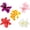 Orchid flower, variant on Hawaiian Plumeria Hair Clip  Artificial Tropical Flower Hairpin Barrette Hair Accessories for Luau Beach Party(Plumeria Flower;12pcs;Medium Size)