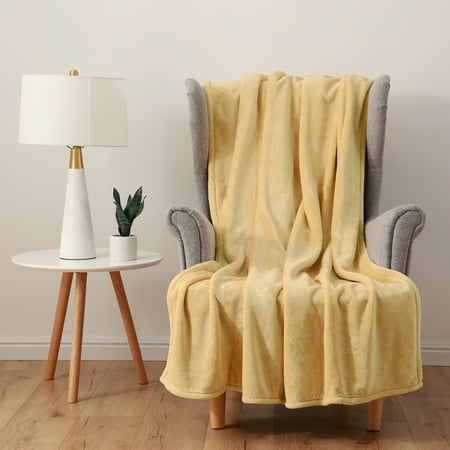 Berkshire Blanket & Home Eco-Plush Throw Blanket, Tuscan Sun, Oversized Throw