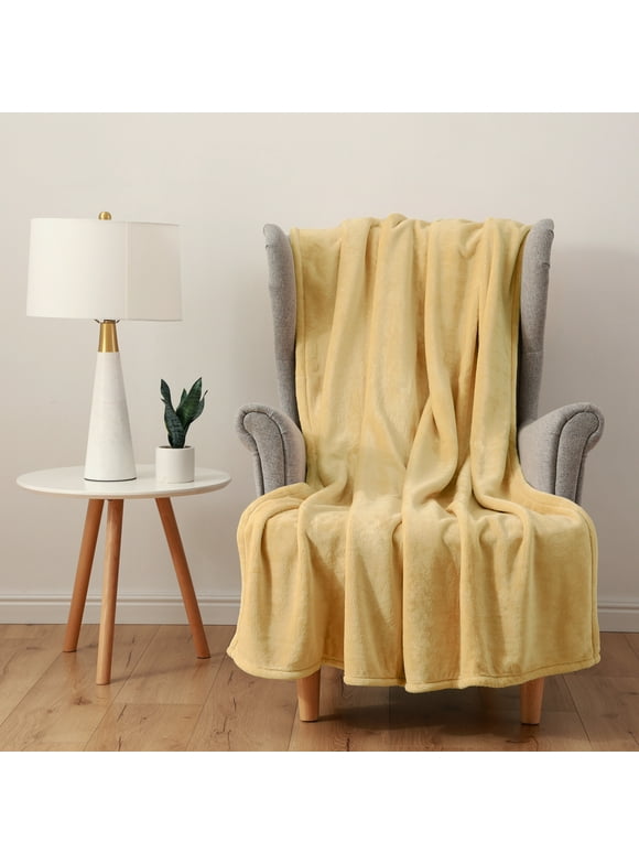 Berkshire Blanket & Home Eco-Plush Throw Blanket, Tuscan Sun, Oversized Throw