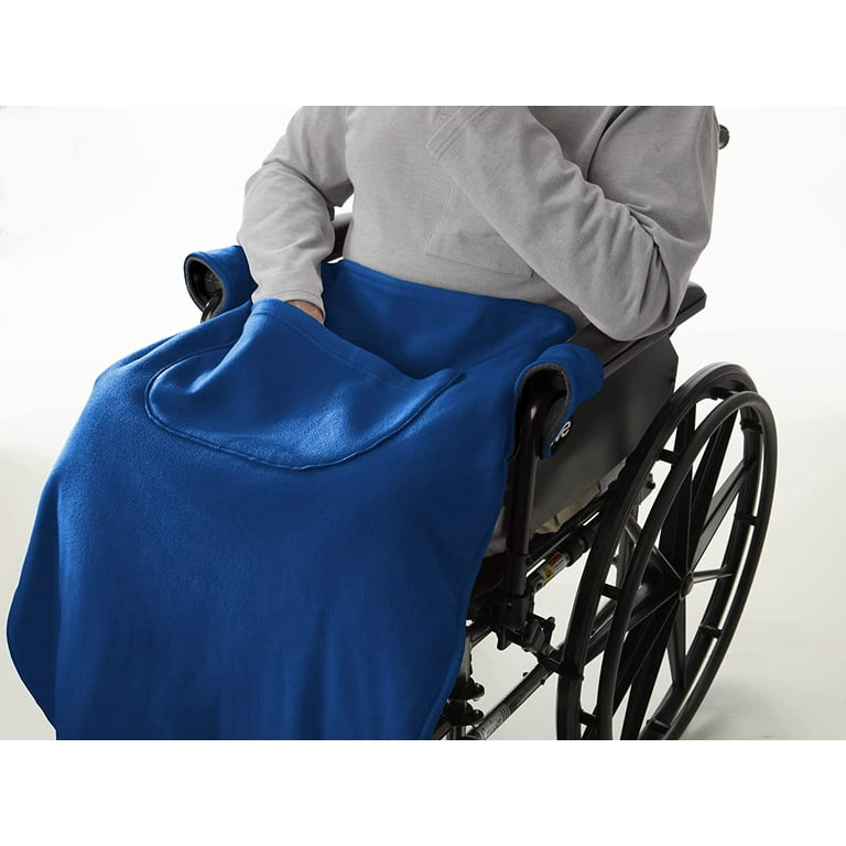 Men s Women s Adaptive Microfibre Polar Fleece Wheelchair Blanket Reversible One Size Pink Gray Walmart