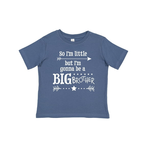 Inktastic So I'm Little, but I'm Going to Be a Big Brother Boys Baby T-Shirt