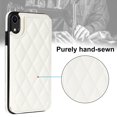 thumbnail image 6 of Case Compatible with iPhone XR, Stylish Card Slots Kickstand PU Leather Back Case Magnetic Closure RFID Blocking Drop Protective Shockproof Cover for iPhone XR, White, 6 of 8