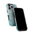 thumbnail image 5 of DesignSkinz Scratch-Resistant Hard Slim Case Compatible with iPhone 12 Pro (Compatible with MagSafe) - Cracked Turquise Marble Surface, 5 of 9