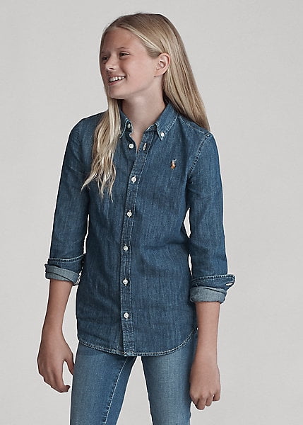 Ralph Lauren INDIGO Girls Cotton Denim 