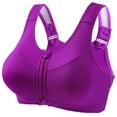 thumbnail image 1 of Sujetador deportivo para mujer de alta resistencia a prueba de golpes push-up fitness yoga chaleco de belleza sin anillo de acero cremallera frontal ropa interior deportiva, 1 of 2