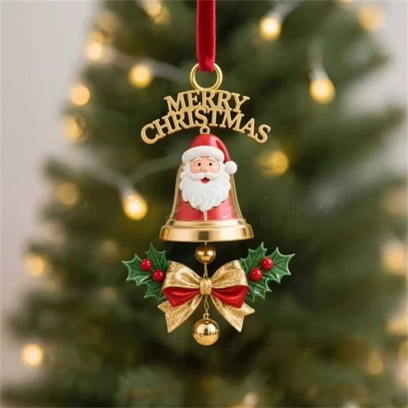 Luxcidy Christmas Tree Hanging Decoration, Christmas Bells Decoration Series Christmas Decorative Pendant