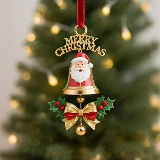 Decoraciones navideñas, adornos navideños, regalos navideños, serie de campanas navideñas, colgante decorativo navideño.