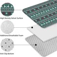 thumbnail image 5 of Green Christmas Reindeer and Snowflake Pattern Bathroom Rugs Sets 3 Piece,Toilet Cover Set,Absorbent Non Slip Bathroom Mats Sets with U-Shaped Contour Rug Toilet Rug Set, 5 of 5