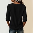 thumbnail image 7 of BLVB Half Sleeve Womens Tops Dressy Casual Blouses Crew Neck T Shirts Tops Spring Fall Outfits Loose Fit, 7 of 7