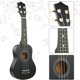 thumbnail image 2 of Juego de ukelele de 21 pulgadas para principiantes Guitarra pequeña de 4 cuerdas Ukelele de madera de tilo con clip para bolsa de transporte y 4 púas, blanco, 2 of 5