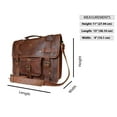 thumbnail image 6 of Madosh Men's Genuine Leather 15" Crossbody Laptop Bag, 6 of 6