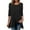 Black, variant on Honeeladyy Spring Solid Color Long Sleeve Shirts for Women,Solid Color Round Neck Pullover Irregular Hem Loose Tunic Tops for Work Vacation Gift Blue XXXL