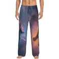thumbnail image 2 of Picia Watercolor Sky Dragon Mens Soft Woven Cotton Elastic Waistband Sleep Pajama Pant Lounge Sleep Pant With Pockets And Drawstring-X-Large, 2 of 9