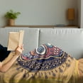 thumbnail image 3 of Bones Soft Flannel Fleece Blanket, Hand Drawn Grunge Style Sugar Skull with Various Motifs and Floral Details, Cozy Plush for Indoor and Outdoor Use, 50" x 70", Sand Brown Multicolor, by Ambesonne, 3 of 5