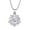 Silver#711, variant on Momihoom Heart & Pear Dancing Gemstone Necklace for Women Sterling Silver & Pure Brilliance Zirconia