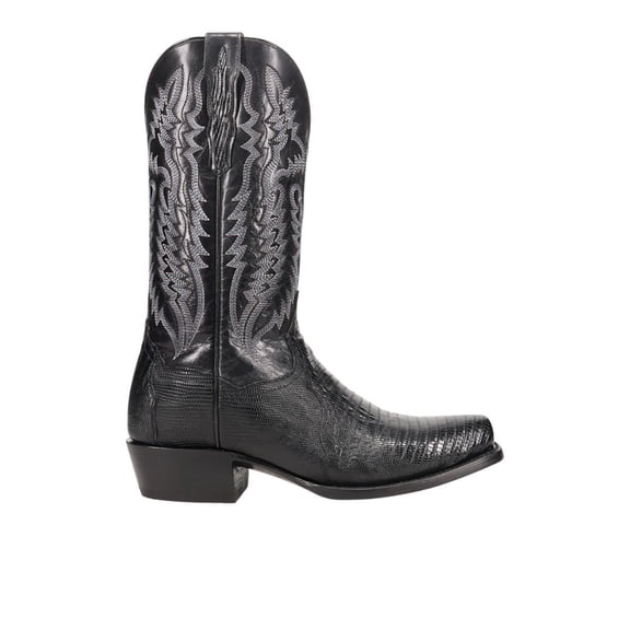 Dan Post Boots Mens Ringold Lizard Embroidered Pull On Square Toe Cowboy M