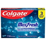 (6 pack) Colgate MaxFresh Cool Mint Toothpaste, 3 Pack, 6.3 oz