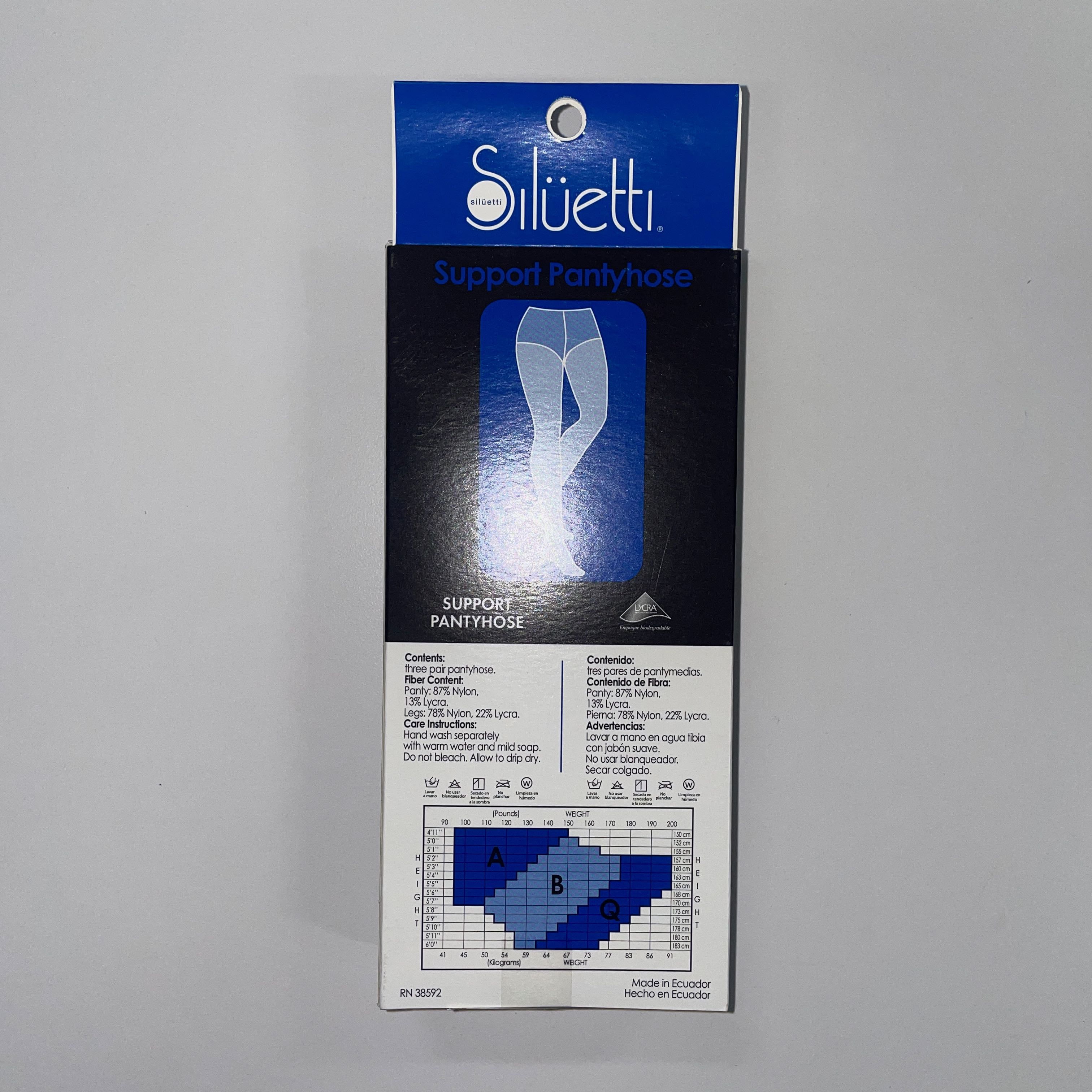 Siluetti Women's Suntan Support Pantyhose, 3 Pack