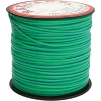 Rexlace Flat Plastic Lacing – Boondoggle String, N Blue/ Green/ Blue, 0.092" W, 0.035” Thick, 100 Yd