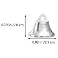 thumbnail image 2 of HONMEET 50Pcs Metal Bell Pendants Christmas Tree Ornaments for Holiday Decorations, 2 of 8