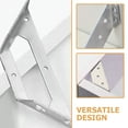 thumbnail image 4 of HEALEEP Lot de 20 Attaches d'Angle en Acier Inoxydable pour Assemblage de Meubles 6.90X3.00X1.30Cm, 4 of 7