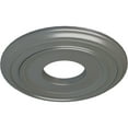 thumbnail image 3 of Ekena Millwork 12 3/8"OD x 4"ID x 1 1/8"P Classic Ceiling Medallion (Fits Canopies up to 7 1/4"), Hand-Painted Silver, 3 of 6