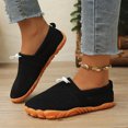 thumbnail image 4 of EKVAHL Women's Orthopedic Barefoot Sneakers, Slip‑On Wide Width Walking Shoes, Flexible Beach Home Casual Tennis Shoes Black, 4 of 4