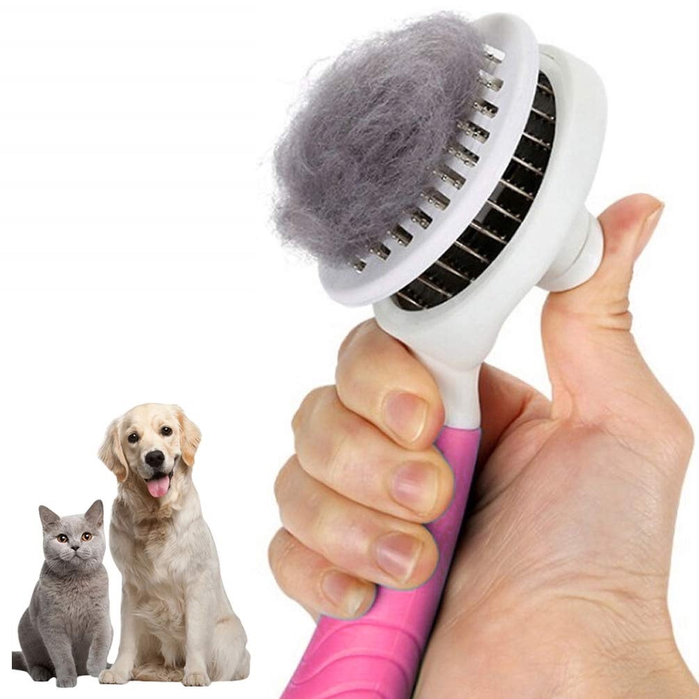 Self Cleaning Slicker Brush,Long & Short Hair Pets Gently Removes Loose ... - Cat Matted Hair Removal With A Slicker Brush For Cats