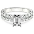 thumbnail image 3 of 5 Carat IGI Certified Emerald Shape Lab Grown Diamond Engagement Ring | 14K White Gold |Tosca Secret Halo Double Band Diamond Ring | FG-VS1-VS2 Quality Friendly Diamonds, 3 of 4