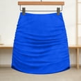 thumbnail image 7 of Roncen Women Ruching Skirt, High Slit Bodycon Swimsuit Cover Up & Beach Skirt with Elastic Waist, 7 of 7