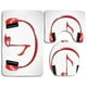 thumbnail image 1 of ABPHQTO Música Amor Sonido Auriculares En forma de corazón Nota clave Melodía Fancy Artful Juego de alfombras de baño de 3 piezas Alfombra de baño Alfombra de contorno y tapa de inodoro ABPHQTO Cont-CHAPPLE-27410, 1 of 2