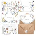 thumbnail image 1 of Tarjetas de agradecimiento XXINMOH 102 con diseño floral, 10 x 15 cm, set, 1 of 7