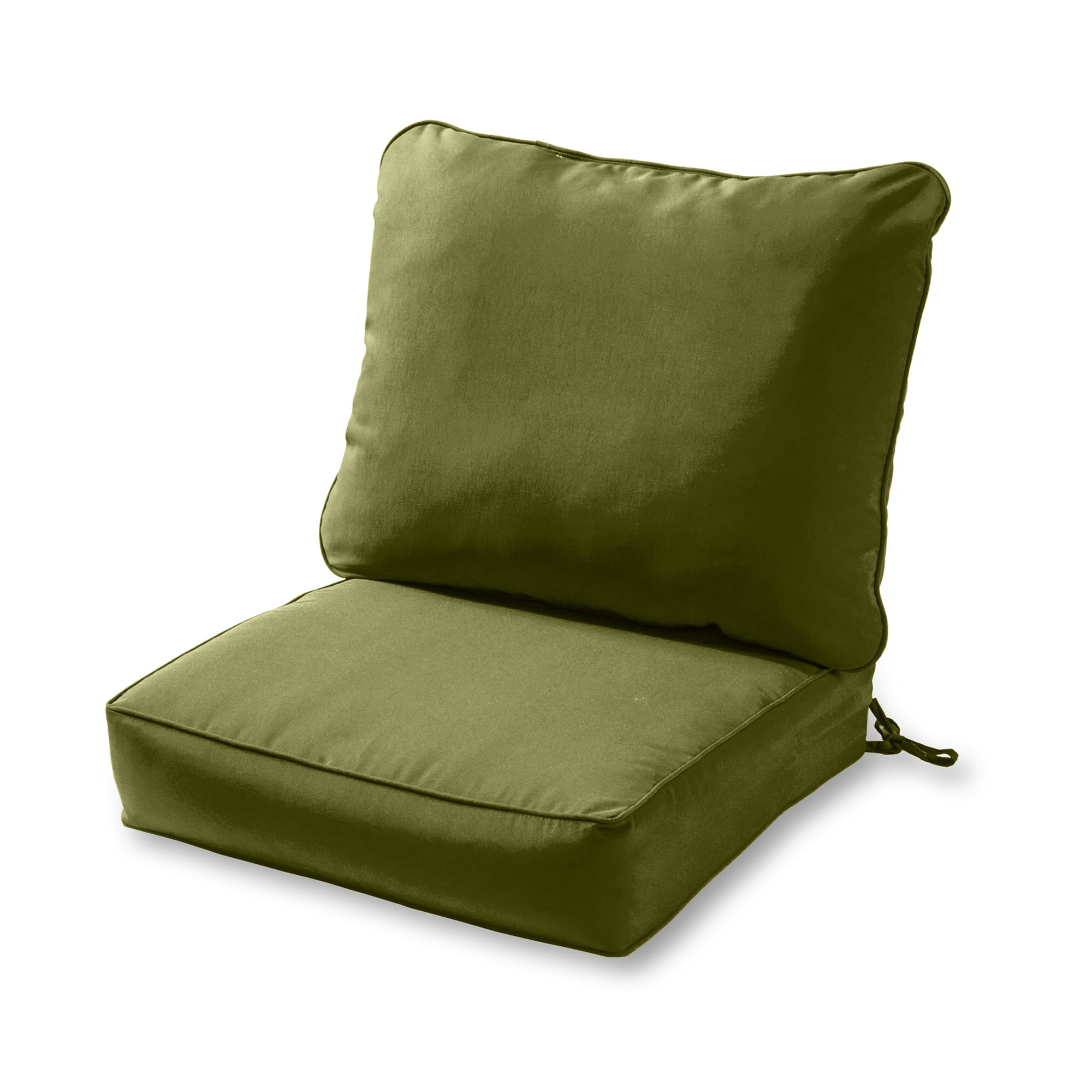 Hunter Green Outdoor 2-pc Deep Seat Cushion Set