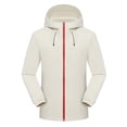 thumbnail image 4 of Stamzod Rain Coats for Men Outdoor Windproof Rain Jacket Men Travel Hiking Windbreaker Jackets with Pocket Beige-4 L, 4 of 5