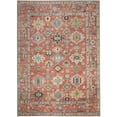 thumbnail image 2 of Nourison Vintage Washables 5'3" x 7'3" Rust Multicolor Vintage Indoor Rug, 2 of 9