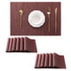 thumbnail image 1 of Set de 12 Individuales Burdeos Leetaltree - Individuales Resistentes al Calor y Antideslizantes para Mesa de Comedor, Lavables y Duraderos de PVC Vinílico Tejido (Burdeos, 12), 1 of 9