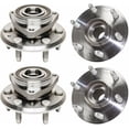 thumbnail image 4 of Detroit Axle - Front & Rear Disc Rotors Brake Pads Wheel Hubs + 24pc Lug Nuts w/key Replacement for Enclave Traverse Acadia - 38pc Set, 4 of 8