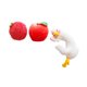 thumbnail image 3 of 3 piezas de adornos de frutas para el salpicadero del coche, adornos para consola central del automóvil, figuras de frutas de resina para sala Manzana de lichi, 3 of 8
